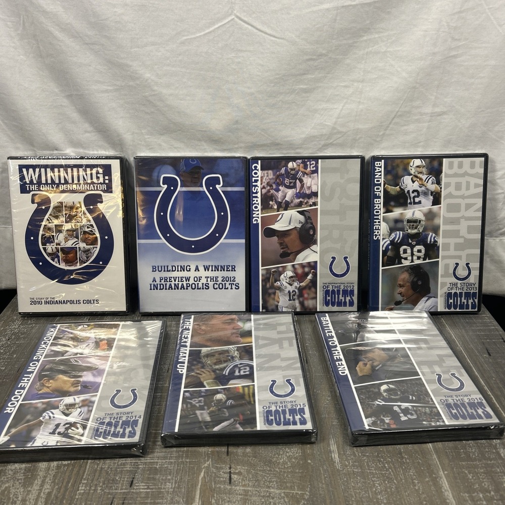 Indianapolis Colts DVD Lot Collection Of 7 Brand New Sealed 2010-2016